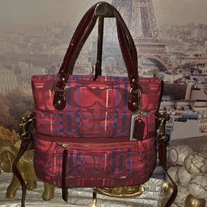 Coach Poppy Tartan Plaid Crossbody